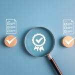 チェック項目にチェックが入っているか虫眼鏡で確認する